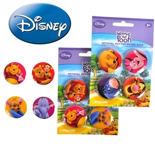 Set Pin Button Disney Winnie the Pooh Isi 4 (24 pcs)