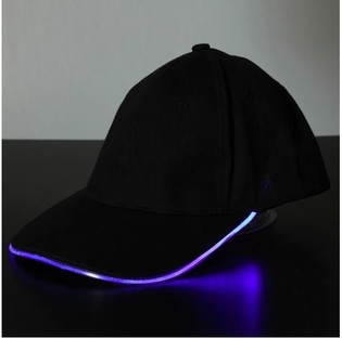 TOPI LED MENYALA / TOPI PESTA - WARNA: UNGU (12 pcs)
