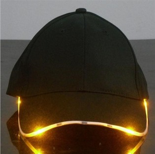 TOPI LED MENYALA / PARTY CAPS - WARNA: ORANYE (12 pcs)