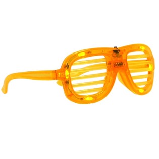 KACAMATA SHUTTER SHADES DENGAN LAMPU - WARNA: KUNING (12 pcs)