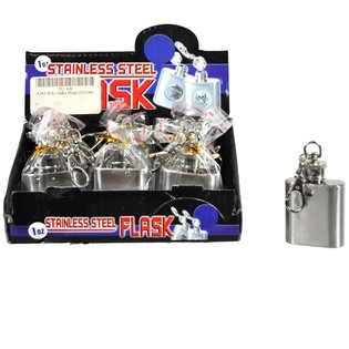 Gantungan Kunci Botol Stainless Steel (12 pcs)