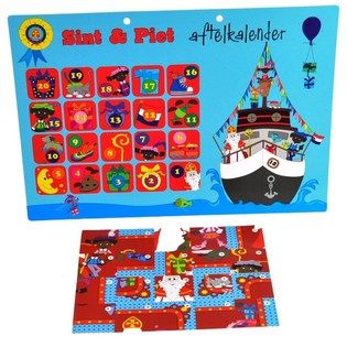 Kalender Hitung Mundur Sinterklaas & Piet - Model 2 (isi 9 pcs)