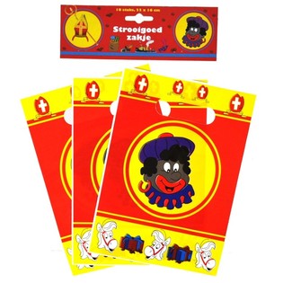 10 Pcs Kantong Hadiah Sinterklaas / Santo Nikolas 22 x 16 cm (6 set)