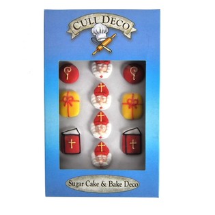 Dekorasi Cupcake Edible Sinterklaas (12 pcs)