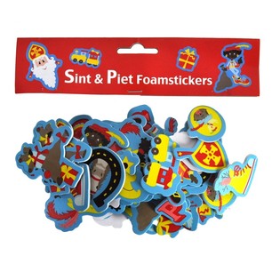 60 Pcs Stiker Foam Sinterklaas & Piet (3 set)
