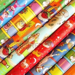 Gulungan Kertas Kado Sinterklaas Sinterklas 250 x 50 cm (5 pcs)