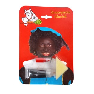 Set Makeup Zwarte Piet dengan Kartu Blister (6 pcs)