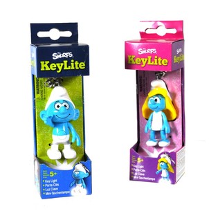 GANTUNGAN KUNCI SENTER SMURF DALAM KOTAK KADO (2 pcs)