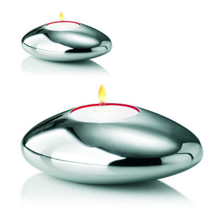 NUANCE - Set 2 Tempat Lilin Bentuk Batu (1 set)