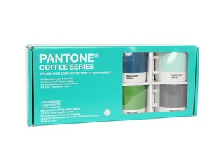 PANTONE - SET 4 CANGKIR ESPRESSO DAN PIRING TATAK