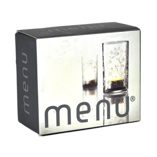 MENU - Tempat Lilin Tealight dengan Motif Frosted, Set isi 2 (1 set)