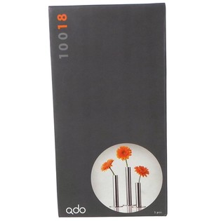 QDO - Vas Stainless Steel untuk 1 Bunga, Set isi 3 (1 set)