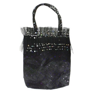 TAS TANGAN MAINAN DENGAN GLITTER DAN PRINT JARING LABA-LABA (6 pcs)