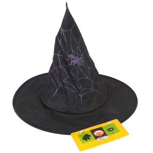 Topi Penyihir dengan Jaring Laba-laba untuk Anak (6 pcs)