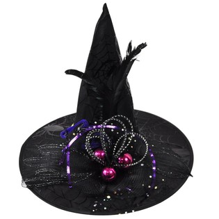 TOPI PENYIHIR MEWAH DENGAN RUMBAI DAN BULU (6 pcs)