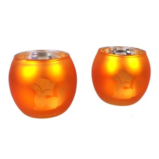 Set Tempat Lilin Tealight 2 Pcs Desain Rubah (12 set)