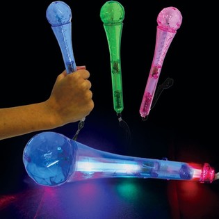 Mainan Mikrofon Menyala LED (12 pcs.)