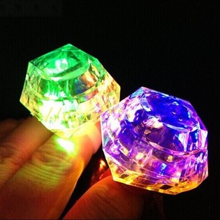Cincin Menyala dalam Display Box (36 pcs) - Cincin LED Pesta