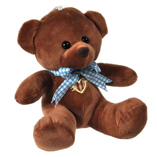 Boneka Beruang Plush 19 cm dengan Gantungan Kaca (12 pcs)