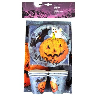 Set Peralatan Makan Halloween 19 Pcs (6 set)