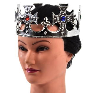 Mahkota Raja Warna Perak - Model Salib (12 pcs)