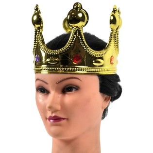 Mahkota Raja Berwarna Emas - Model: Bulat (12 pcs)