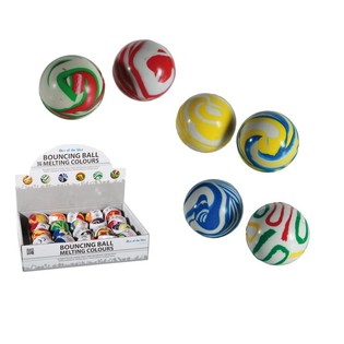 BOLA BEKEL WARNA-WARNI DALAM DISPLAY 4 CM. (20 pcs)