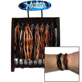 GELANG KULIT KEPANG PADA DISPLAY KAYU (93 pcs)