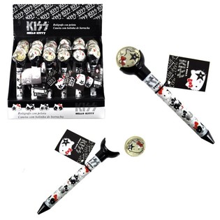 HELLO KITTY - PULPEN & BOLA BEKEL MEMBAL 2 IN 1 - HITAM (24 pcs)