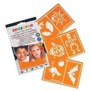 SNAZAROO - 6 Stensil Lukis Wajah (12 pcs.)