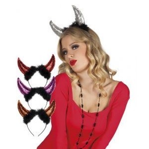 Bando Tanduk Iblis Glitter (6 pcs)