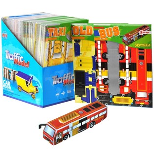 Puzzle Mobil 3D dalam Display (64 pcs)