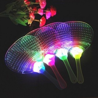 Kipas Tangan LED Menyala dalam Display (12 pcs)