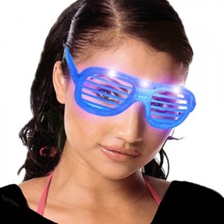 Kacamata Shutter Shades dengan Lampu LED (24 pcs)
