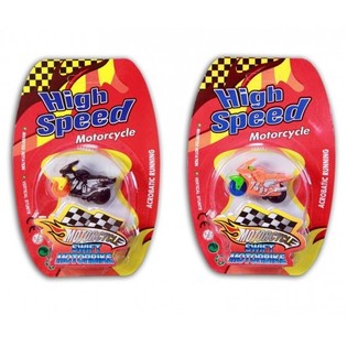 Mainan Motor Stunt Fricton High Speed dengan Kartu (24 pcs)