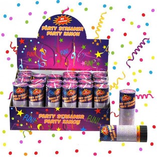Party Popper Serpentine dalam Display (24 pcs)