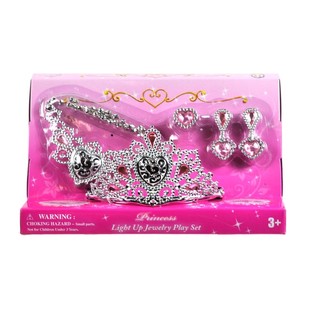 Set Perhiasan Bling Bling Mewah Besar untuk Anak Perempuan (2 pcs)