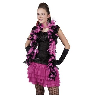 Boa Hitam/Pink untuk Putri 180 cm (6 pcs)