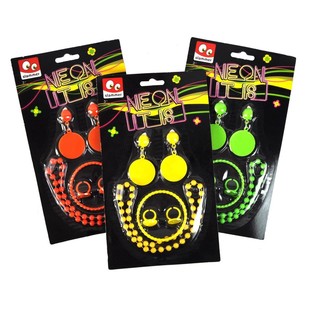 Set Perhiasan NEON dalam Kemasan Kartu (12 pcs)