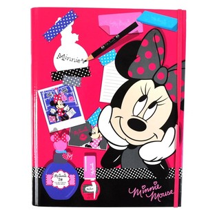 SET ALAT TULIS MAKE-UP DISNEY MINNIE MOUSE BENTUK BUKU (3 pcs)