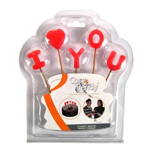 LILIN I LOVE YOU PADA KEMASAN BLISTER (12 pcs.)