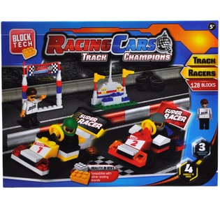 Set Balok Susun Mobil Balap Besar - 128 Bagian