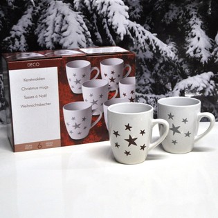 Set Mug Natal 6 Buah dalam Kemasan Hadiah (2 set)