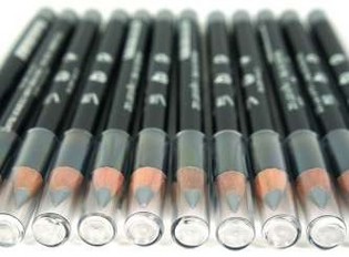 Pensil Lip/Eyeliner Abu-abu/Perak (12 pcs)