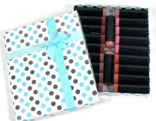 LIPSTIK 5 VARIAN DENGAN KEMASAN BIRU (20 pcs)