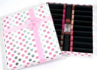 Lipstik 5 Macam Warna dengan Kemasan Pink (20 pcs)