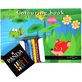Buku Mewarnai ROYAL TALENS dengan Krayon Pastel (12 pcs)