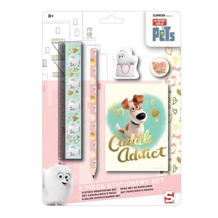 Set Alat Tulis 5-in-1 The Secret Life of Pets Kemasan Kartu (12 pcs)