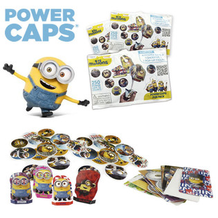 PELUNCUR CAKRAM MINIONS POWER CAPS FUN PACK DALAM BLINDBAG (100 pcs)