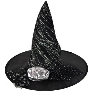 Topi Penyihir dengan Bunga Perak (3 pcs)